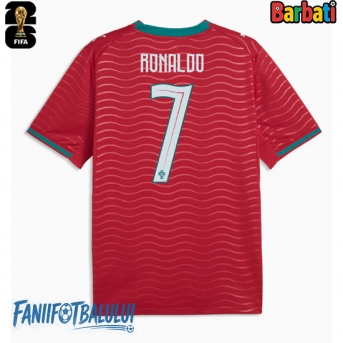Portugalia Cristiano Ronaldo #7 Tricou Fotbal Replică Mondial 2026 Barbati Acasa